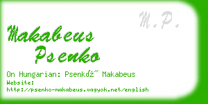 makabeus psenko business card